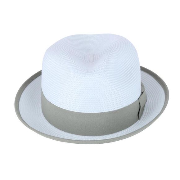 Epoch Hats Company Men's Fedora with Contrast Band and Trim - Picture 3 of 6
